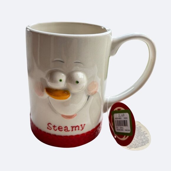 Depart 56 Snowman Snowpinion Steamy Coffee Cup‎ Mug Dept 56 New Hot Chocolate - Picture 2 of 8